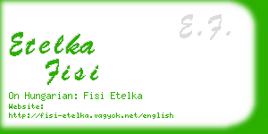 etelka fisi business card